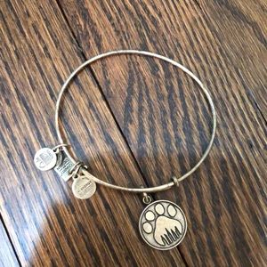 alex and ani silver paw bracelet